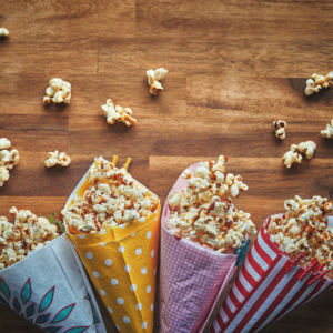 Palomitas de maíz con caramelo