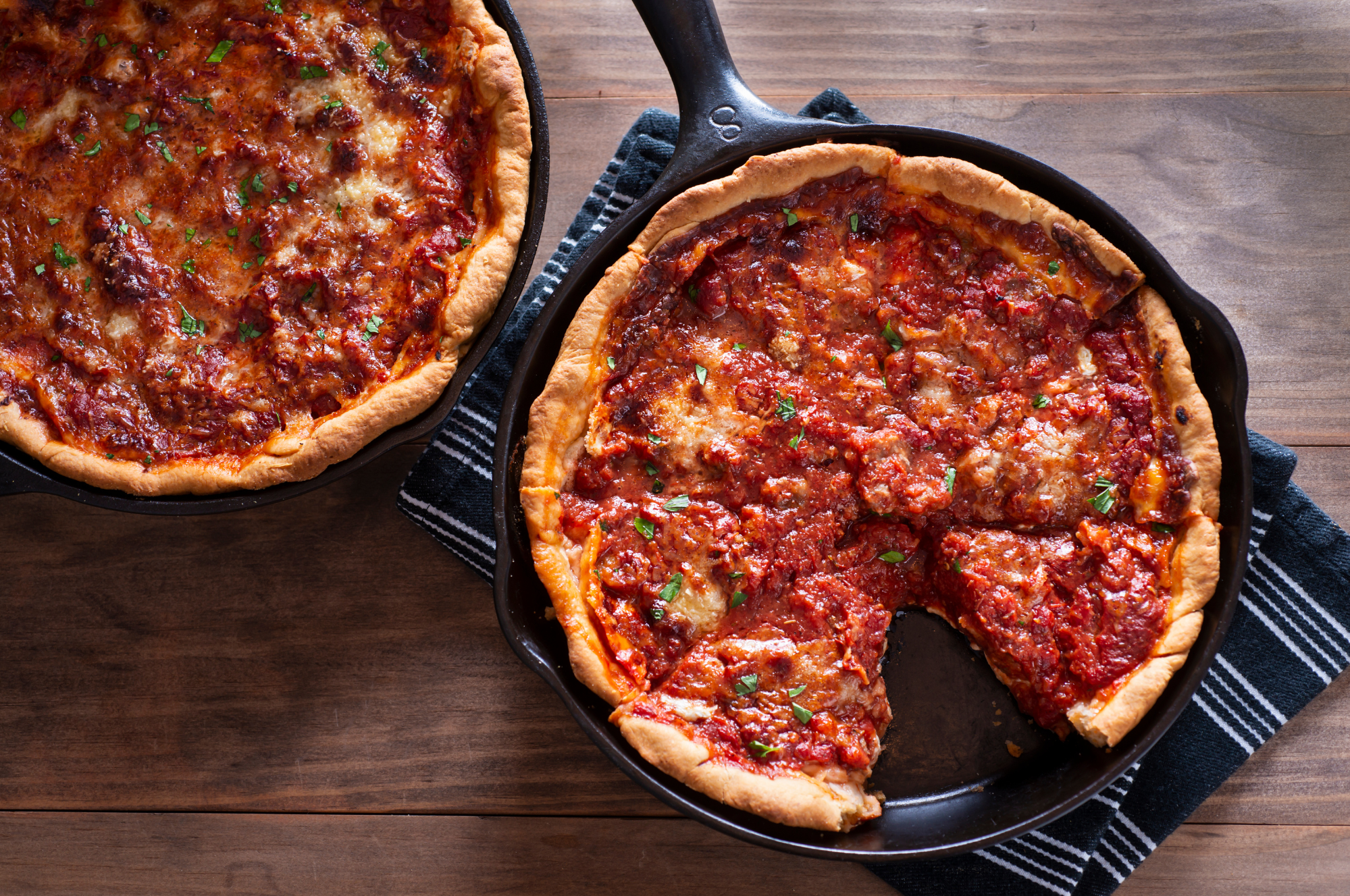 deep dish pizza